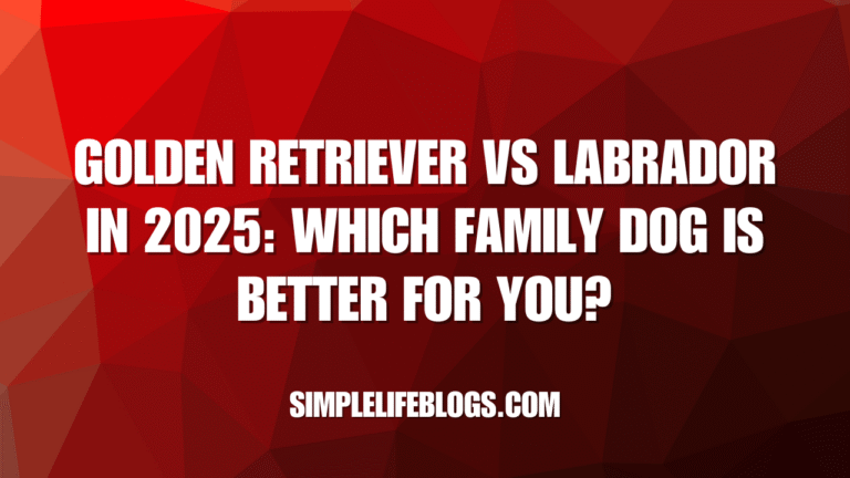 Golden Retriever vs Labrador in 2025 Which Family Dog Is Better for You
