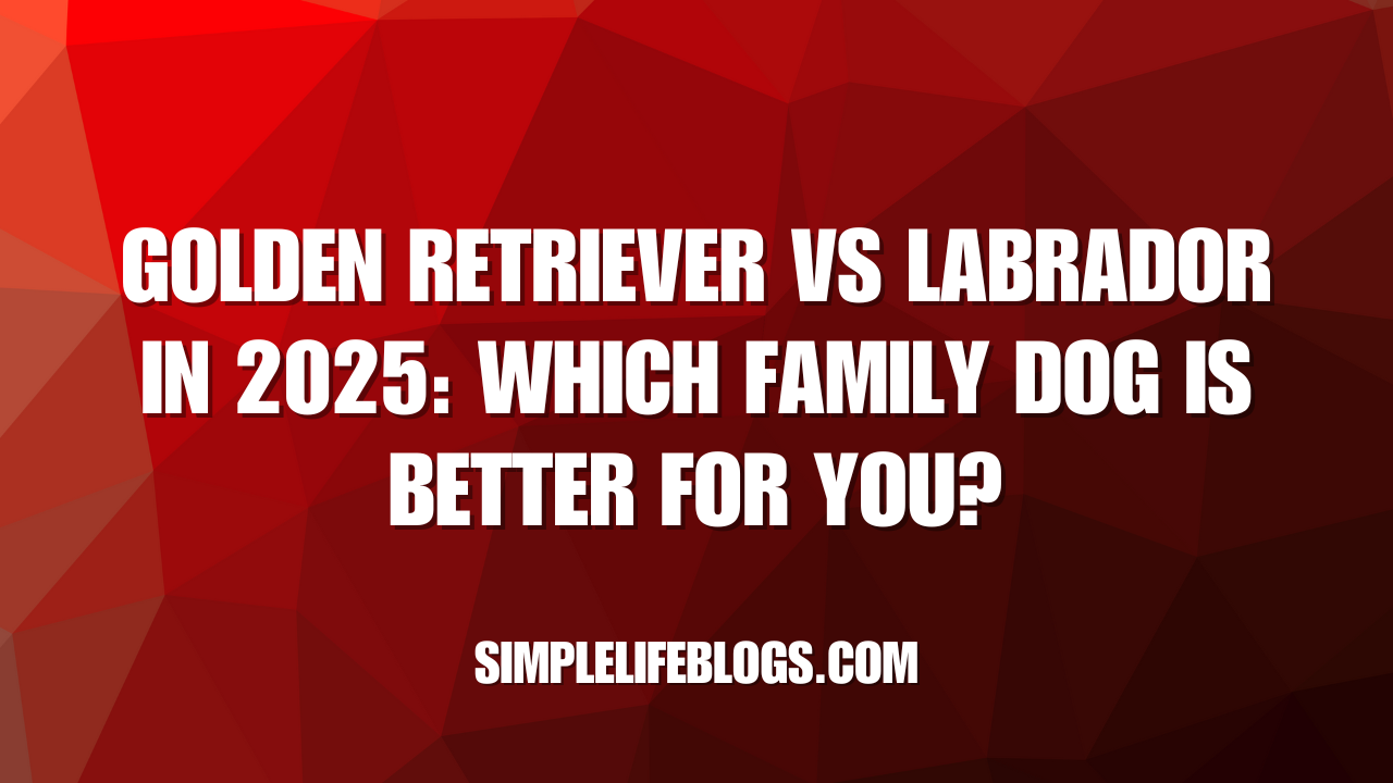 Golden Retriever vs Labrador in 2025 Which Family Dog Is Better for You