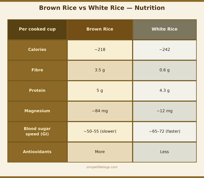 Brown Rice vs White Rice — The Real Differences