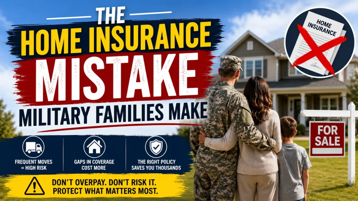 The Home Insurance Mistake Military Families Make
