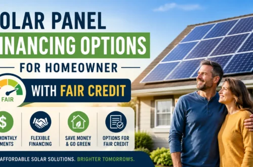 Solar Panel Financing Options for Homeowner With Fair Credit