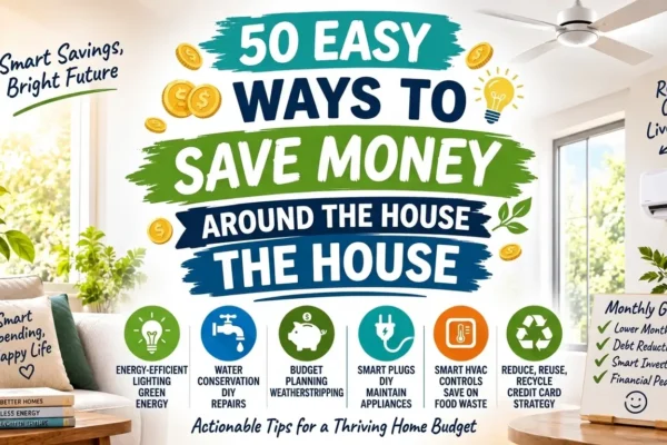 50 Easy Ways to Save Money Around the House