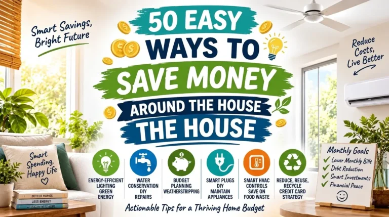 50 Easy Ways to Save Money Around the House
