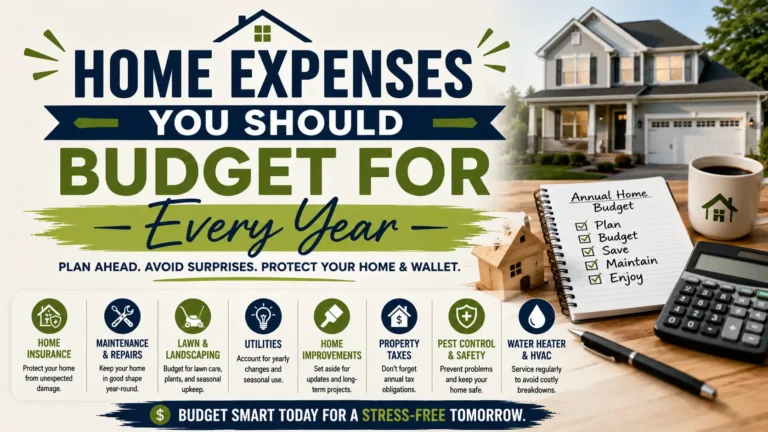 Home Expenses You Should Budget for Every Year