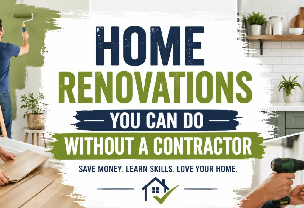Home Renovations You Can Do Without a Contractor