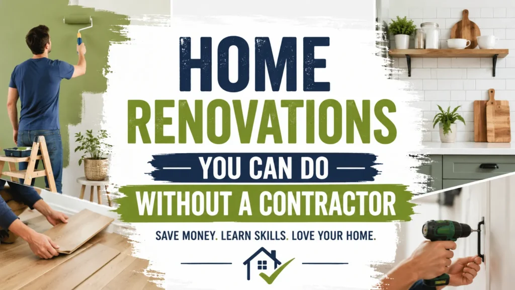 Home Renovations You Can Do Without a Contractor