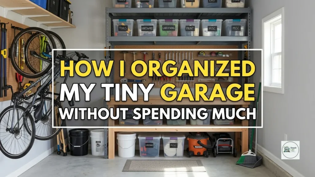 How I Organized My Tiny Garage Without Spending Much