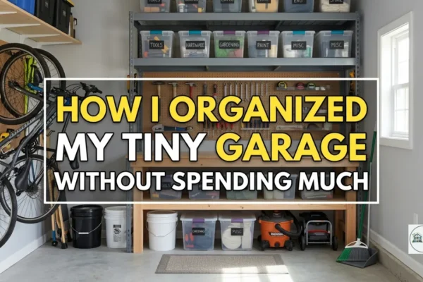How I Organized My Tiny Garage Without Spending Much