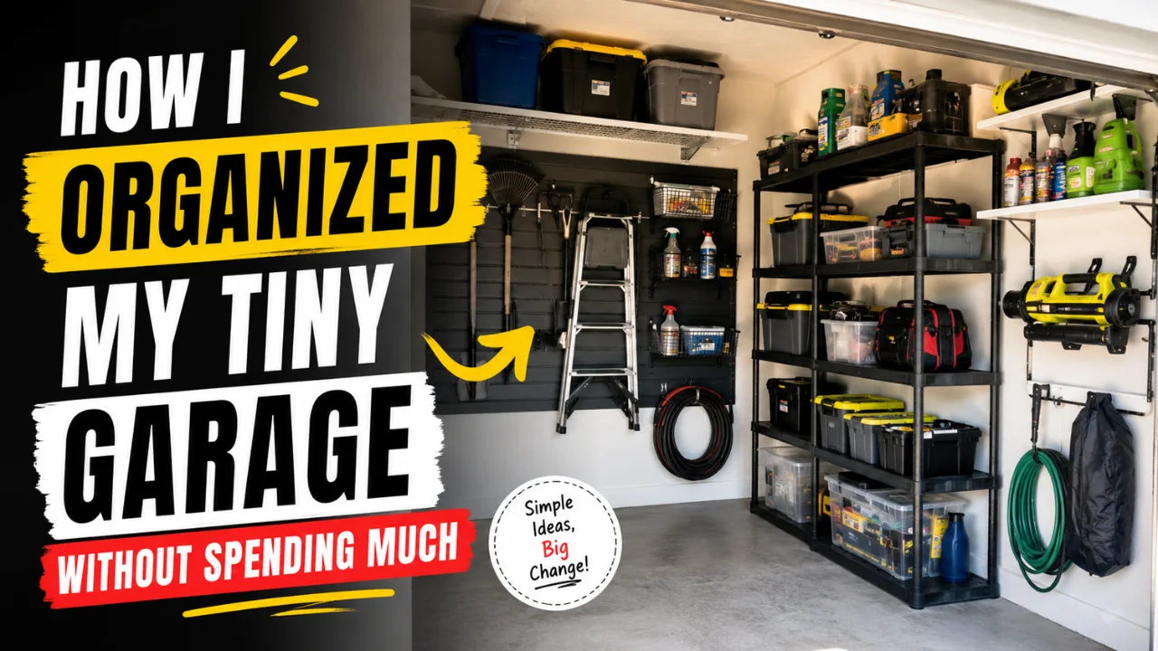 How I Organized My Tiny Garage Without Spending Much