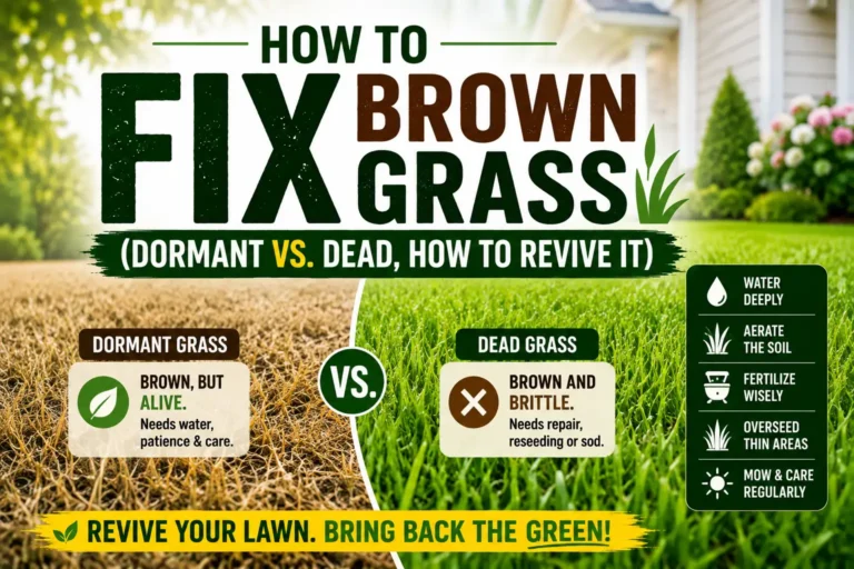 How to Fix Brown Grass (Dormant vs. Dead, How to Revive It)