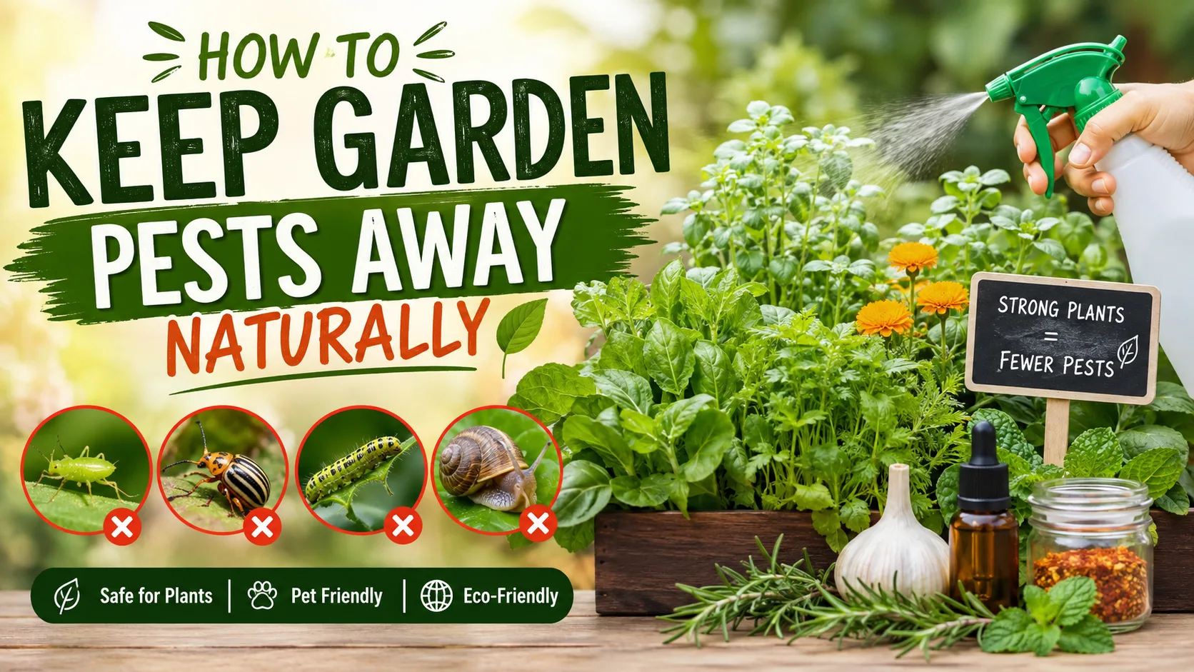 How to Keep Garden Pests Away Naturally