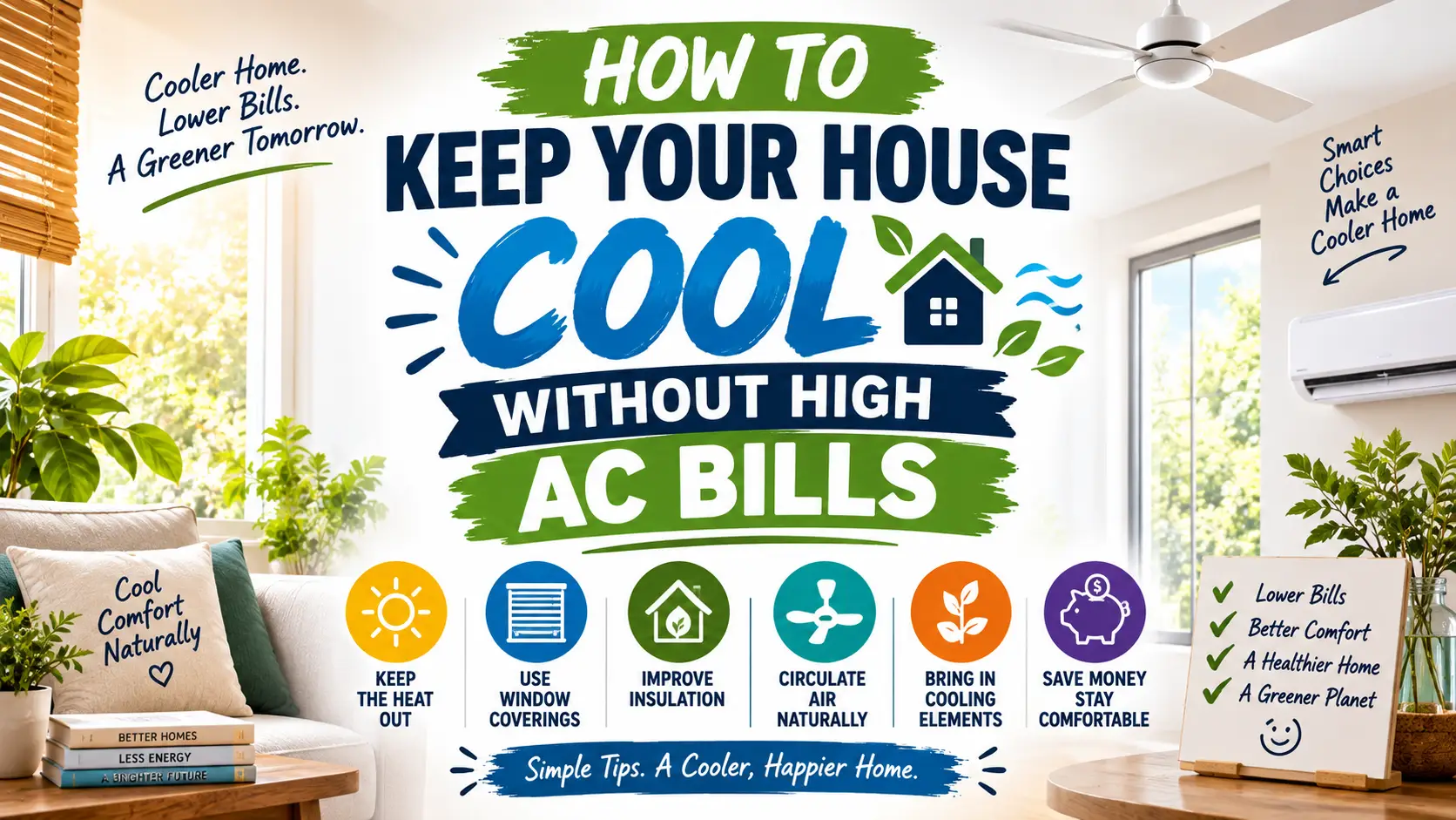 How to Keep Your House Cool Without High AC Bills