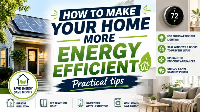 How to Make Your Home More Energy Efficient - Practical tips