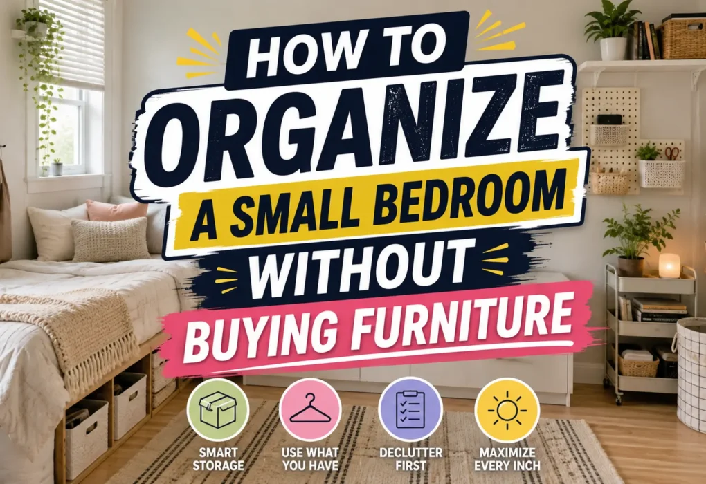 How to Organize a Small Bedroom Without Buying Furniture
