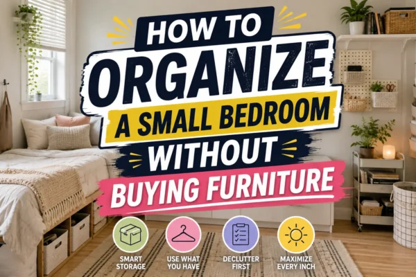How to Organize a Small Bedroom Without Buying Furniture