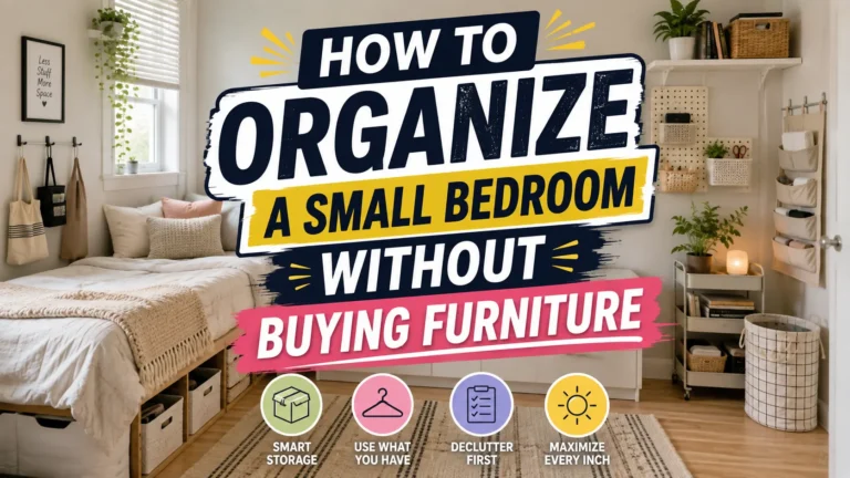 How to Organize a Small Bedroom Without Buying Furniture