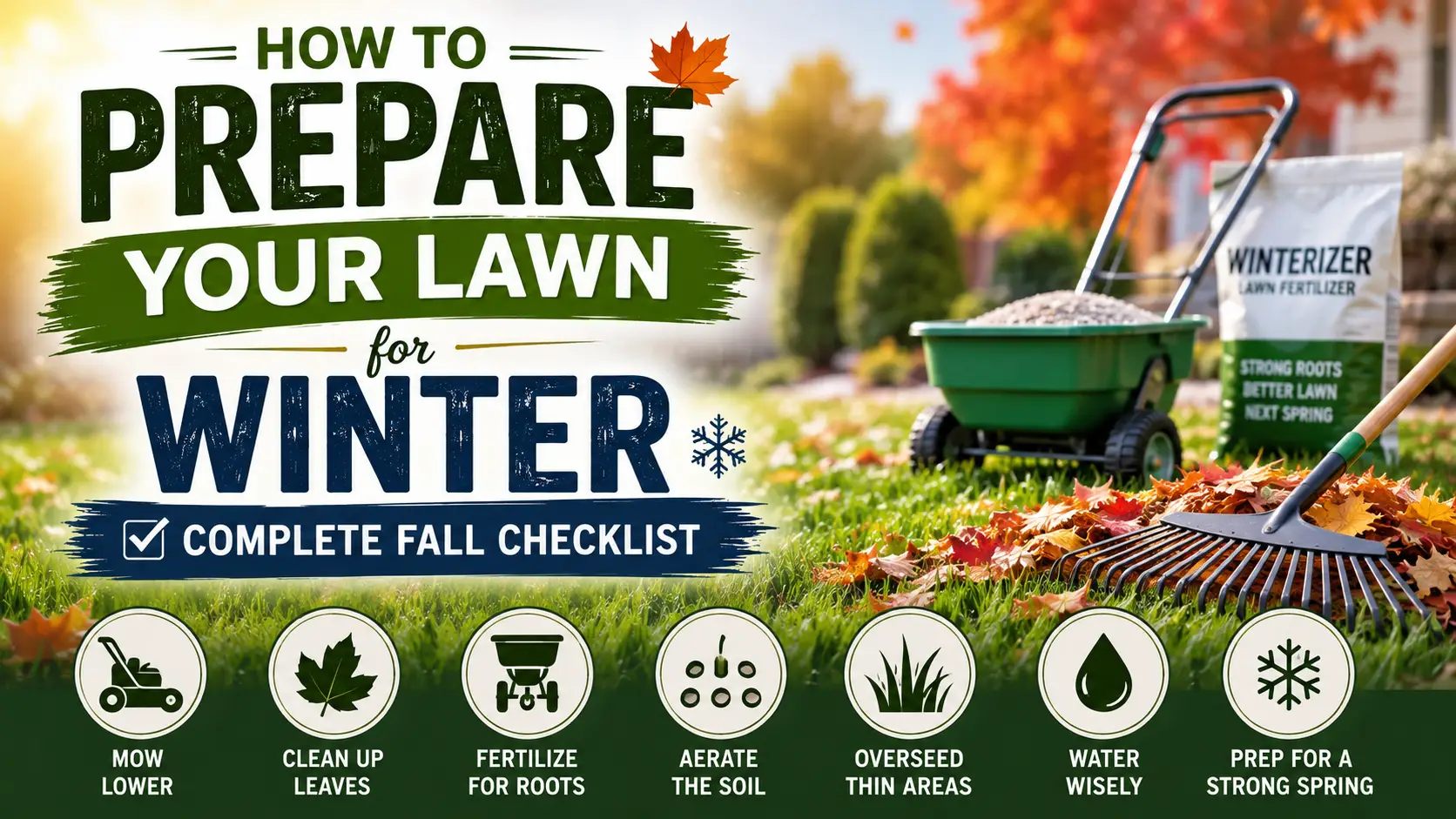How to Prepare Your Lawn for Winter- Complete Fall Checklist