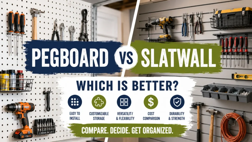 Pegboard vs Slatwall Which Is Better