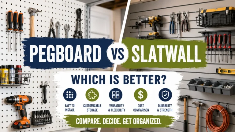 Pegboard vs Slatwall Which Is Better