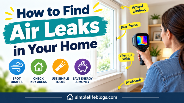 How to Find Air Leaks at Home