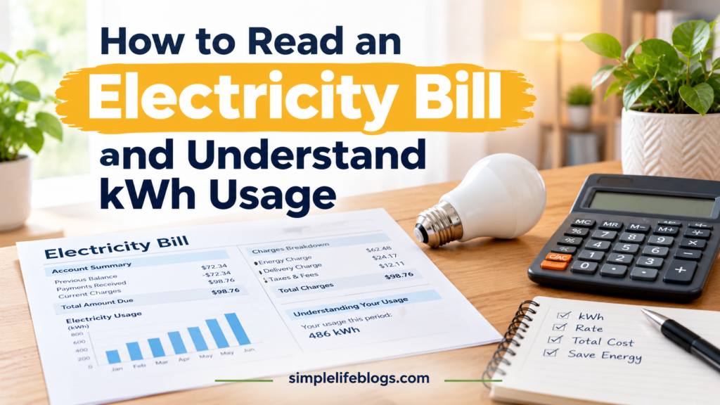 How to Read Your Electricity Bill