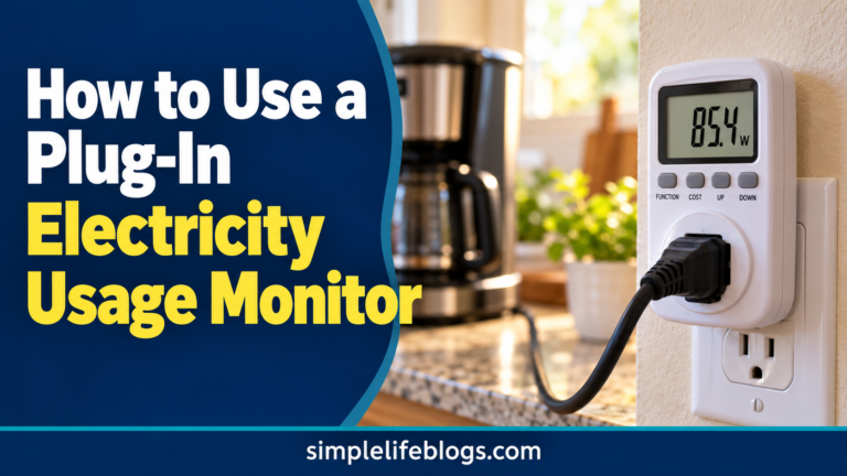 Plug-in electricity usage monitor guide