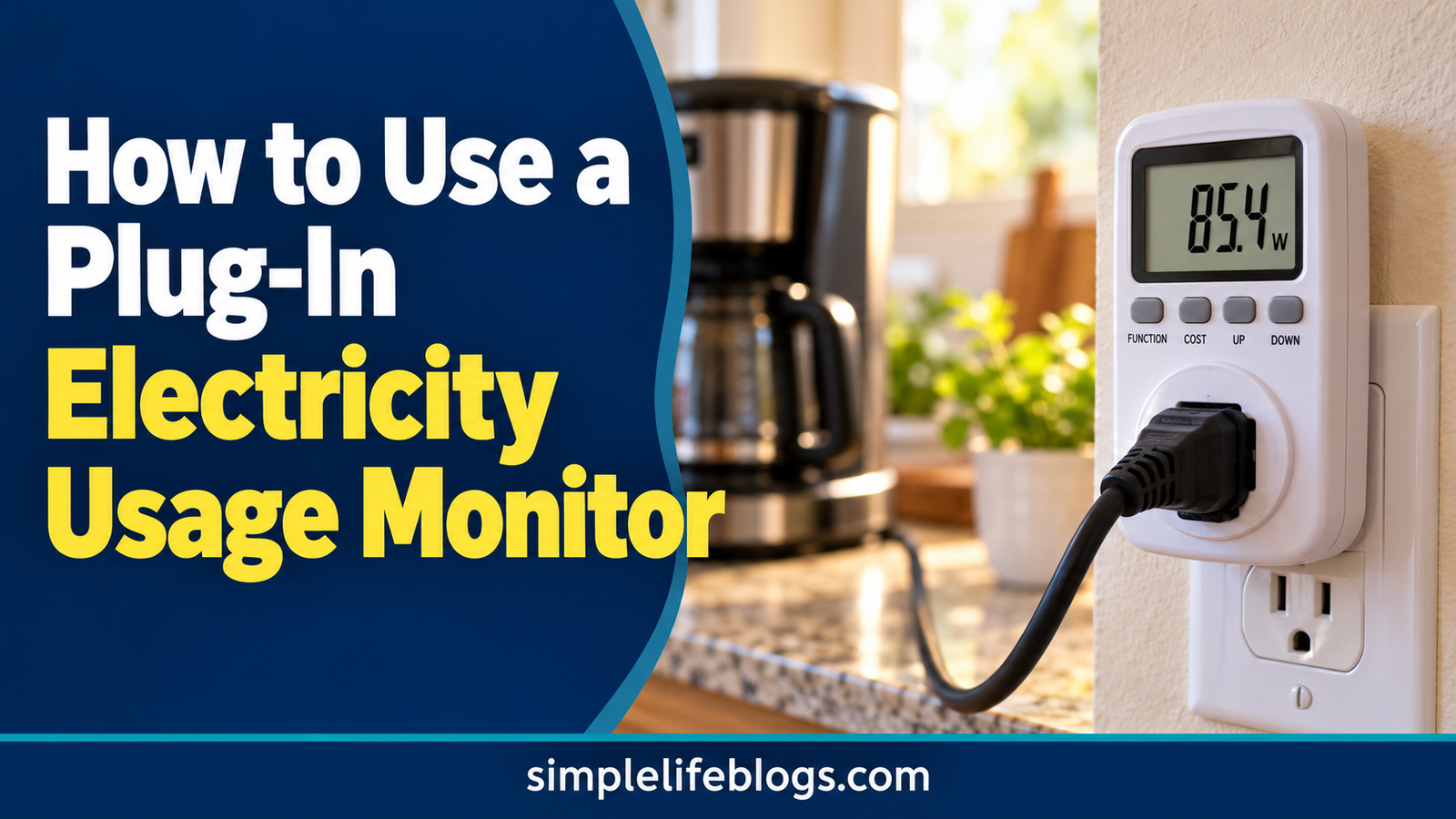 Plug-in electricity usage monitor guide